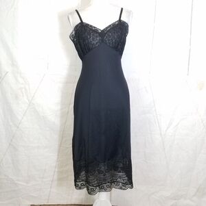 Van Raalie vintage black lace detail slip